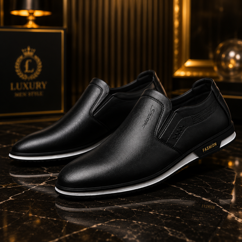 Luxury Men's Leather Shoes Comfortable Loafers Slip on Male Moccasins Non Slip Driving Shoes High Quality Men Shoes Plus Size